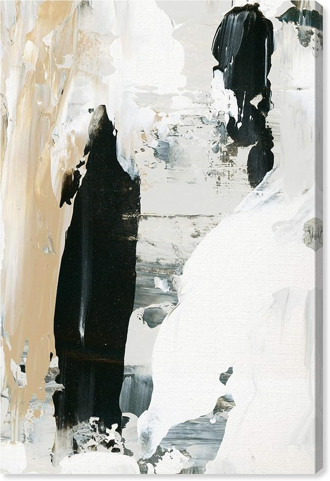 The Oliver Gal Artist Co. Abstract Modern Wrapped Canvas Wall Art Warm Greys Living Room Bedroom ... | Amazon (US)