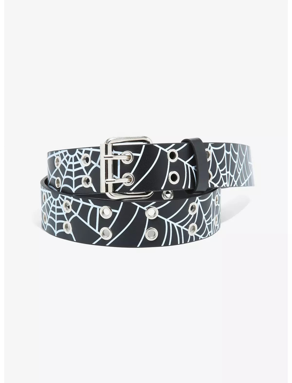 Spiderweb Faux Leather Grommet Belt | Hot Topic | Hot Topic