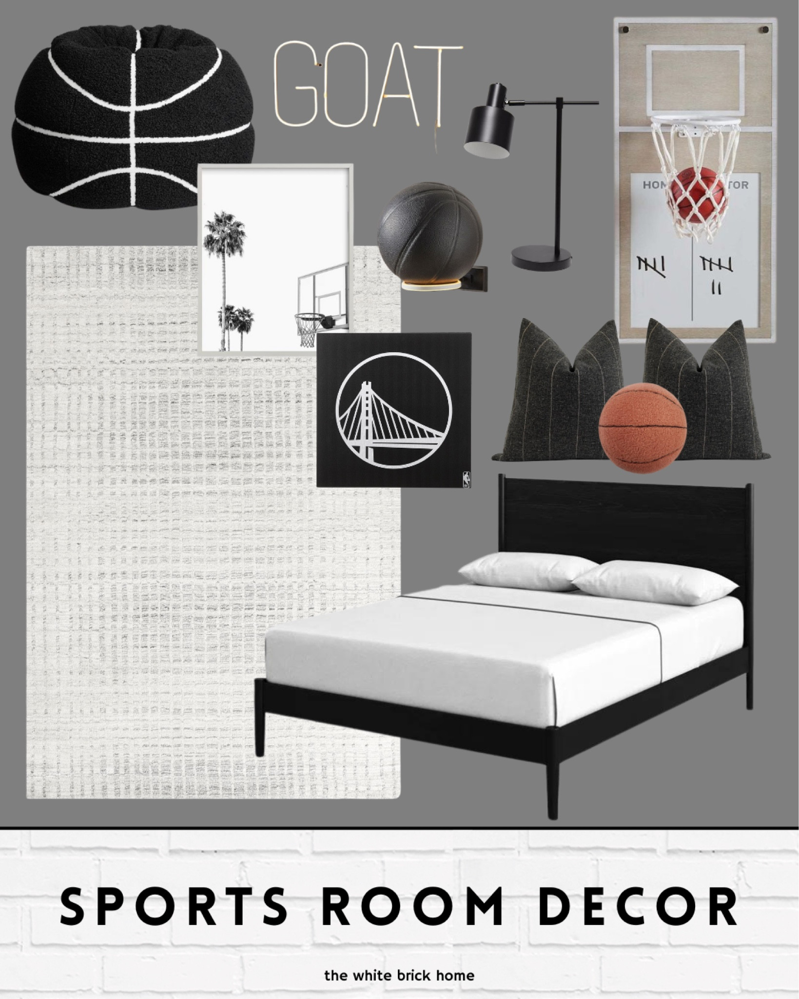 Great new releases for a modern sports themed bedroom! 

Boys room, boys bedroom, bedroom decor, boys bedroom decor, basketball, basketball bedroom, basketball bedroom theme, sports bedroom, sports themed decor, teen boy, teen boy bedroom, boys bedroom furniture, boys bedroom rug, basketball bean bag, wall game, basketball hoop, boys bedroom lighting, sports decor, pottery barn, pottery barn teen, wayfair, target, throw pillows, boys room rug, boys room wall art, boys room lighting. 

#LTKFamily #LTKKids #LTKHome