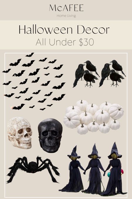 Halloween decor, Halloween, skeleton, hats, crows, holiday decor, home decor, seasonal decor 

#LTKHalloween #LTKunder50 #LTKhome