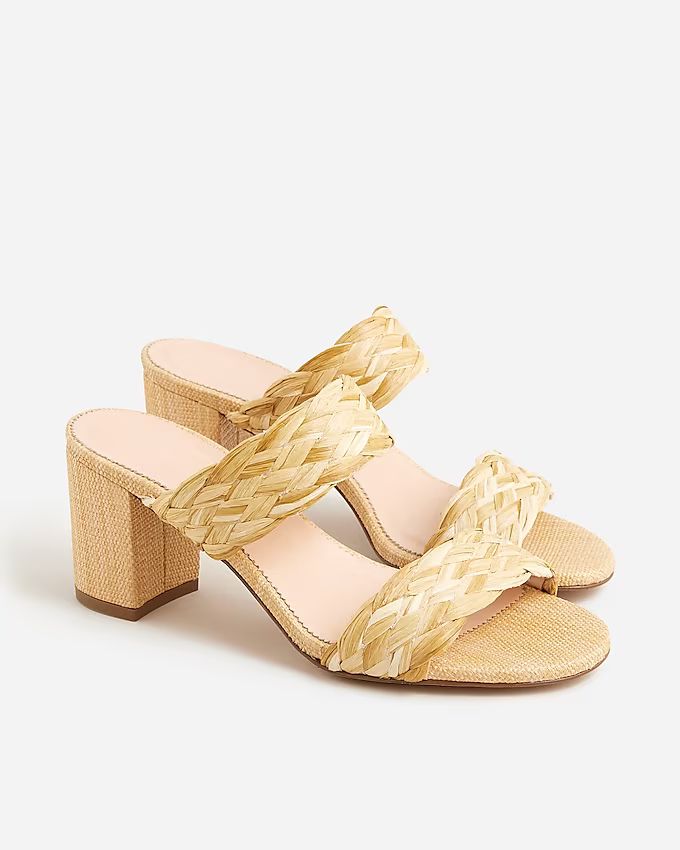 Lucie woven braided-strap sandals | J.Crew US
