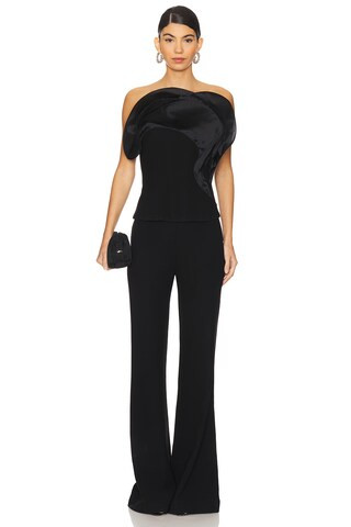 Gaurav Gupta The Wave Ruffle Top in Black from Revolve.com | Revolve Clothing (Global)