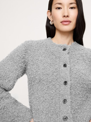 Curly Merino-Blend Cardigan | Banana Republic (US)