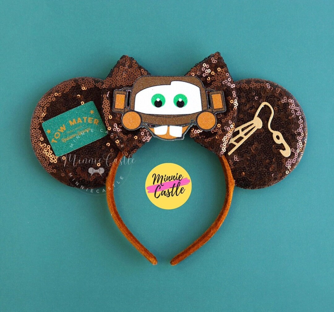 Tow Mater Mickey Ears, Mickey Ears, Cars Mouse Ears, Tow Mater Ears, Minnie Ears, Mouse Ears Head... | Etsy (US)