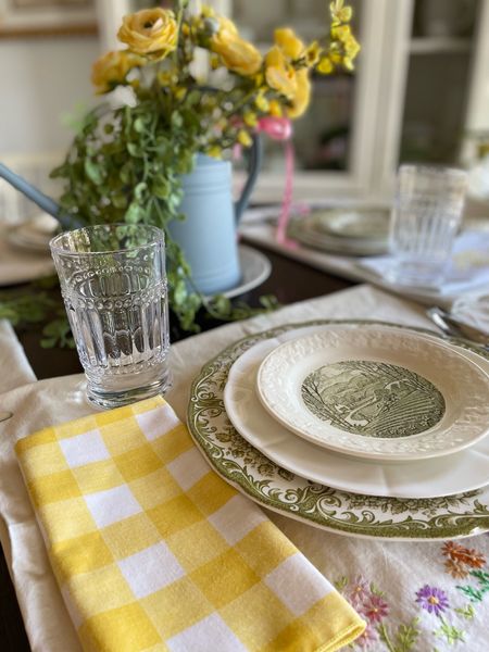 Spring is such a fun season to style a table! Whether you are hosting a birthday, a shower, or even a simple tea party, vintage decor adds such character!

#LTKSeasonal #LTKhome #LTKfindsunder50
