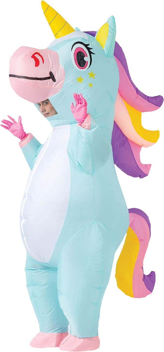Amazon.com: Spooktacular Creations Full Body Unicorn Inflatable Costume Adult (Blue) : Clothing, ... | Amazon (US)