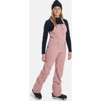 Burton Women's Reserve 2L Stretch Bib Pants, Powder Blush, XXL | Burton Snowboards US