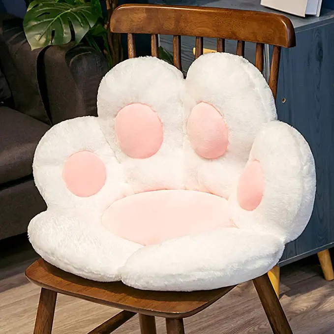 Verdelif Coussin de Chaise Mignon Coussin de siège de Bureau en Forme de Patte de Chat, Coussin ... | Amazon (FR)