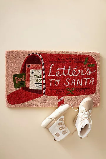 Letters to Santa Doormat | Anthropologie (US)