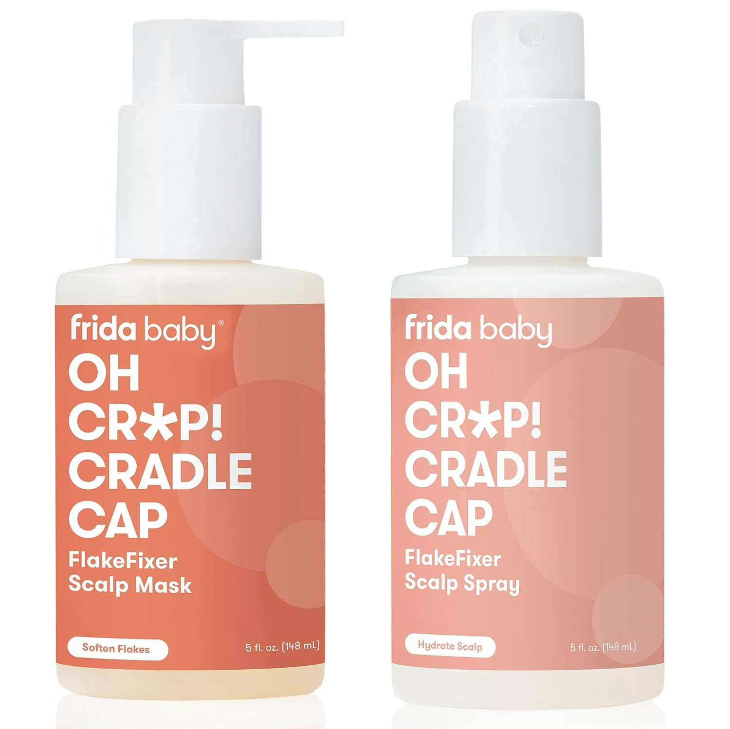 Frida Baby Oh Cr*p! Cradle Cap Flake Fixer Scalp Spray + Scalp Mask Duo | Soothes Baby's Scalp, P... | Amazon (US)