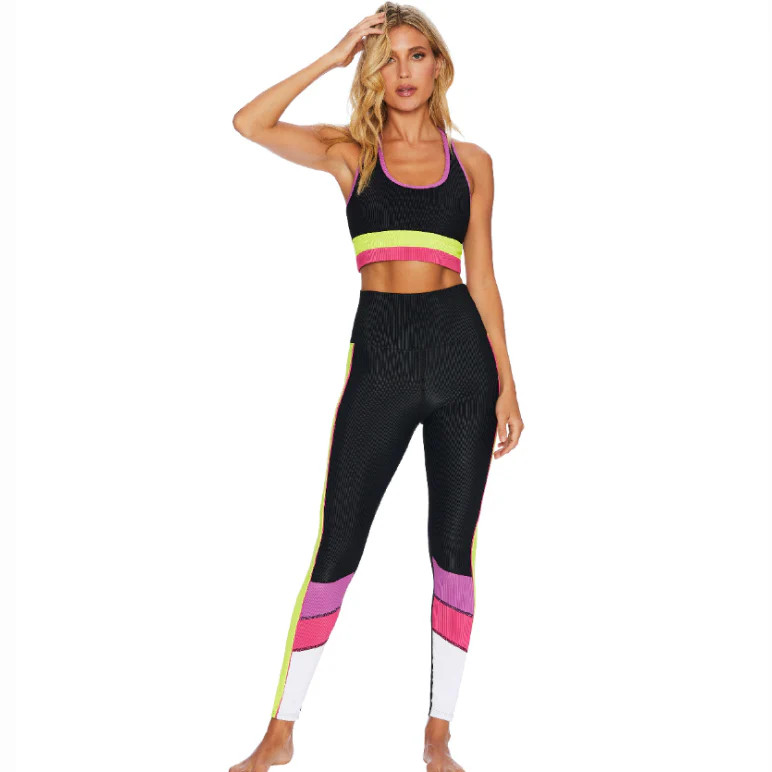 Bailey Legging - Black Lime Punch | simplyWORKOUT