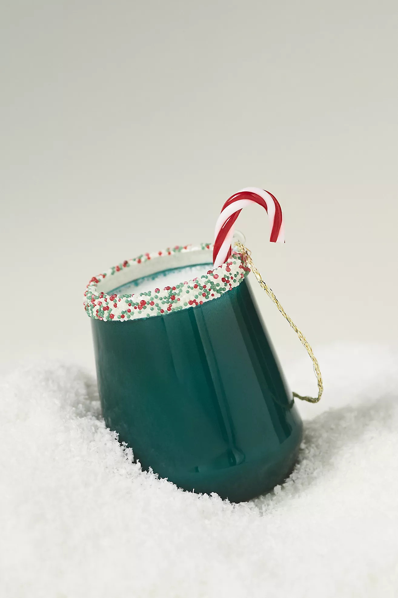 Peppermint Cocktail Glass Ornament | Anthropologie (US)