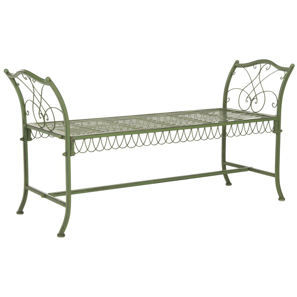 Ophelia & Co. Cavin Metal Outdoor Bench & Reviews | Wayfair | Wayfair North America