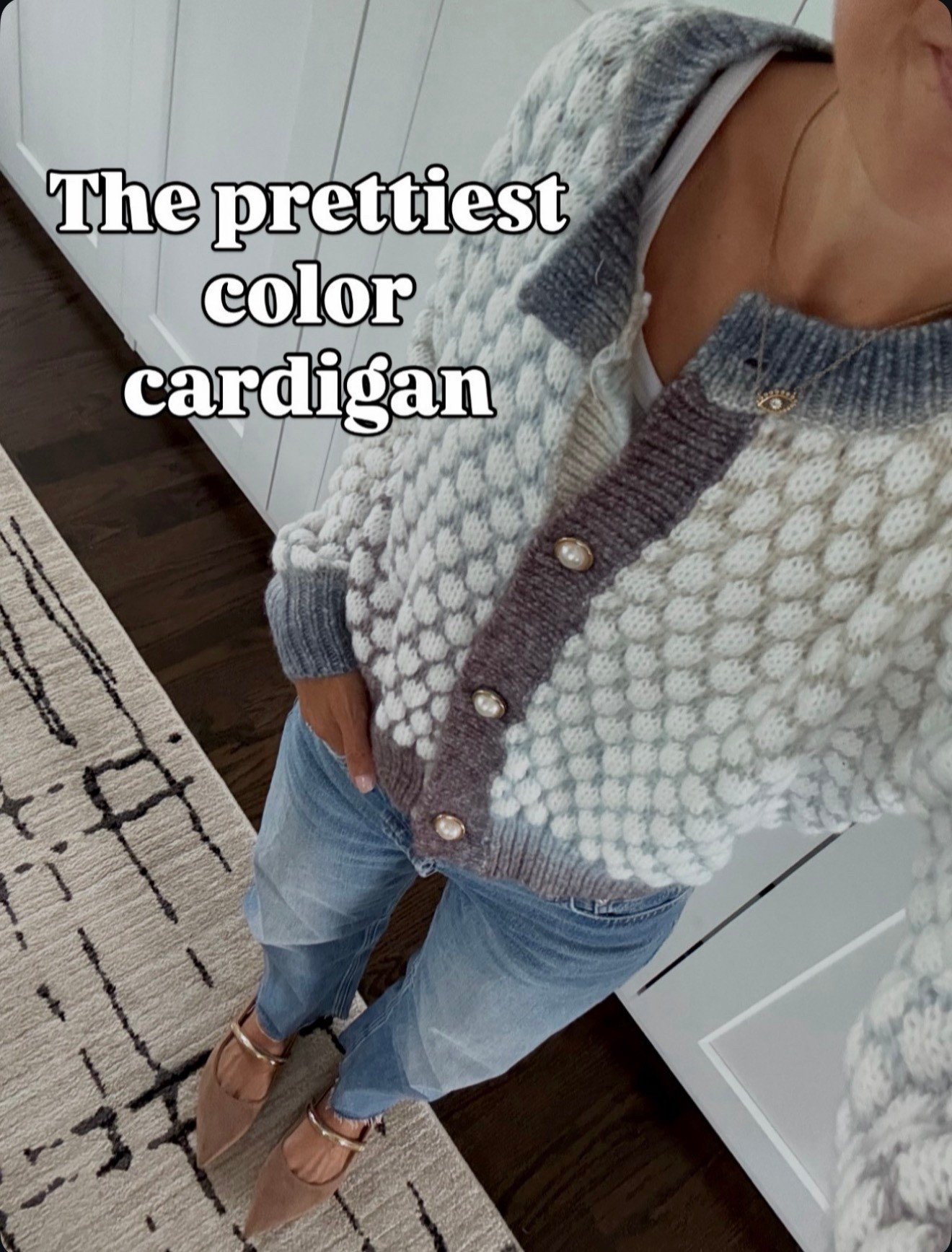 The prettiest color combo 🤍💜 soft knit cardigan that looks designer without the price tag. Wearing size small.

#LTKmomlife #LTKHoliday #LTKootd