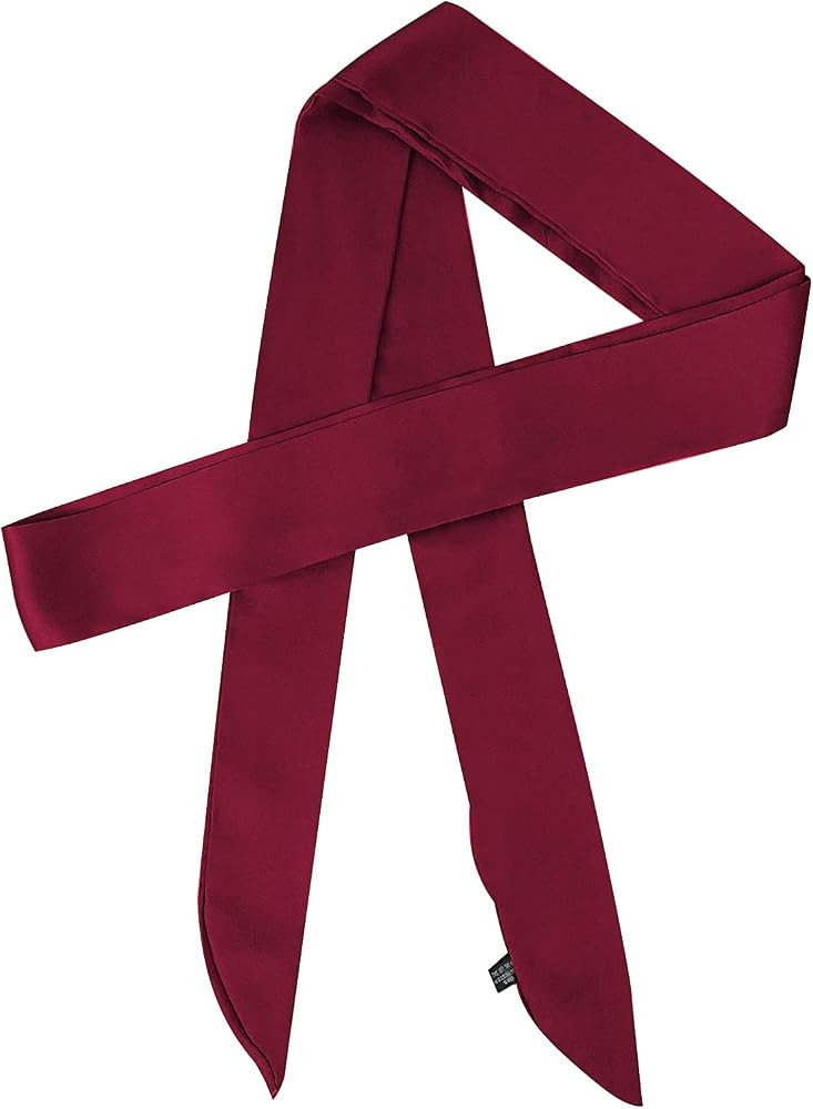 Long Thin Chiffon Silk-like Scarf - Skinny Neck Tie Waist Belt for Women Girls, 78.0 inch | Amazon (US)