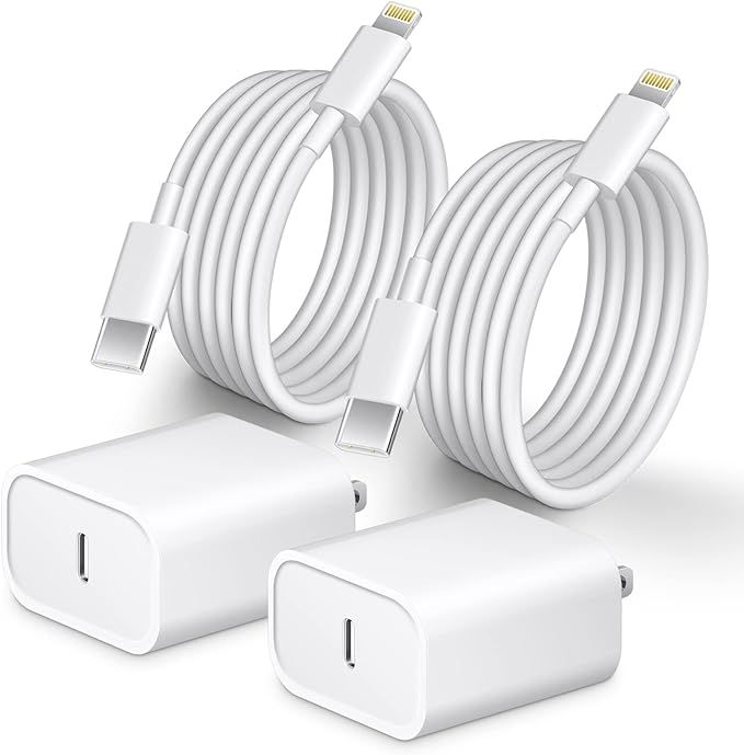 iPhone 14 13 12 Fast Charger [Apple MFi Certified] 10FT Type C Charger 2 Pack 20W USB C Charger B... | Amazon (US)