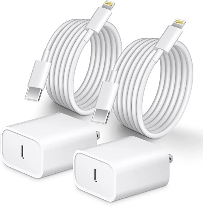 iPhone 14 13 12 Fast Charger [Apple MFi Certified] 10FT Type C Charger 2 Pack 20W USB C Charger B... | Amazon (US)