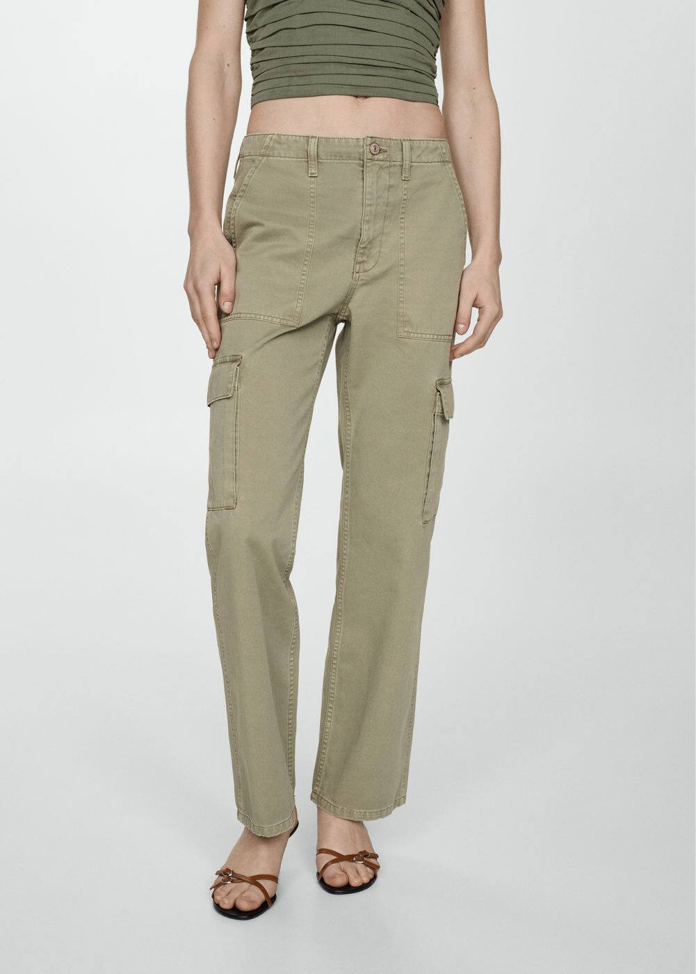 Pocket cargo jeans -  Women | Mango USA | MANGO (US)