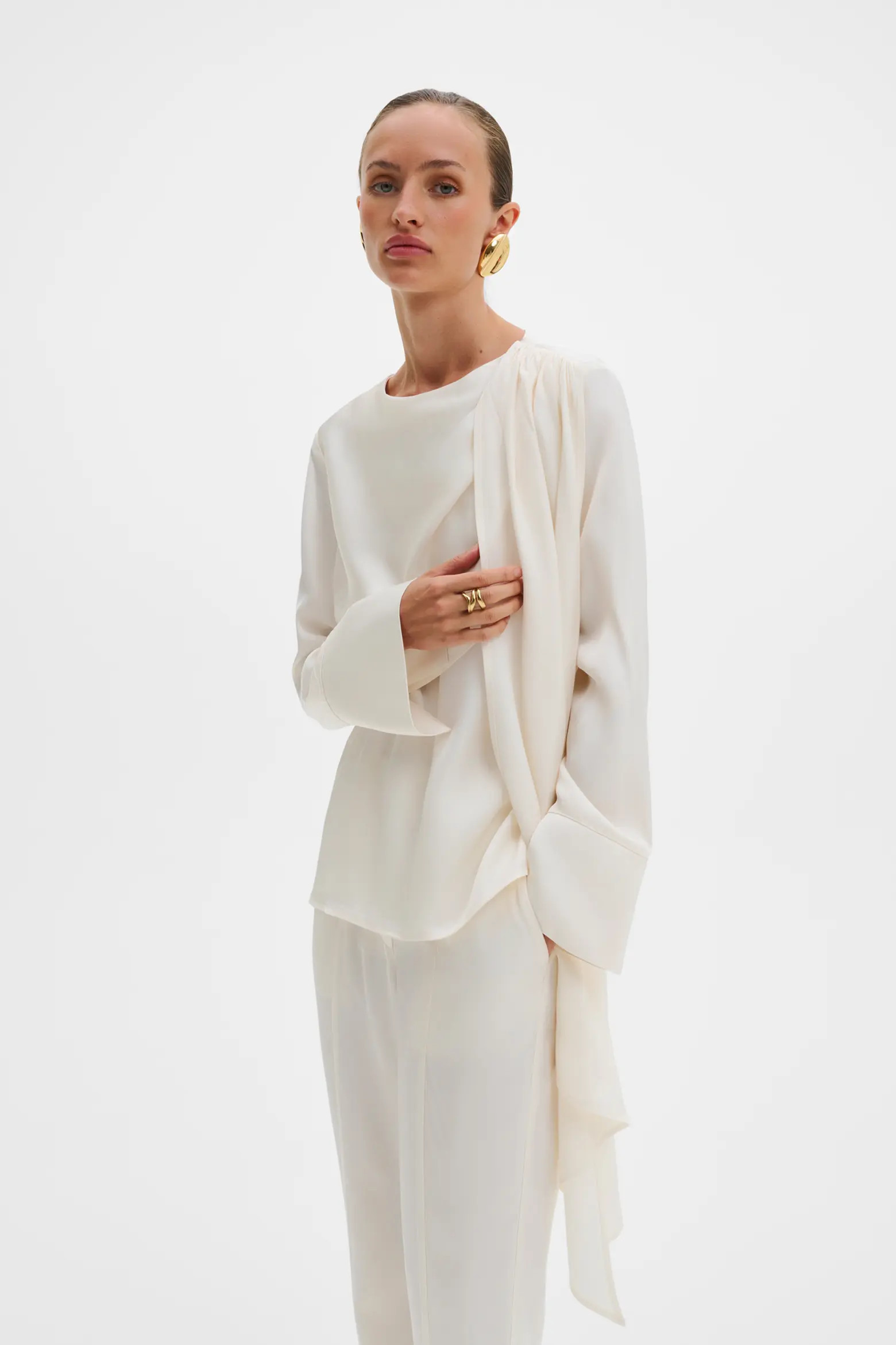 Malina Melandy Draped Cape Blouse (Women) | Nordstrom | Nordstrom