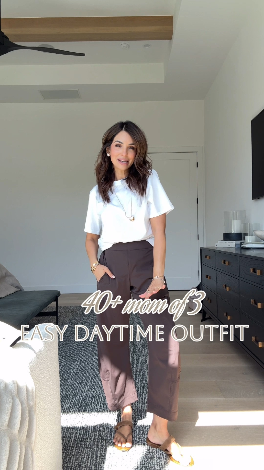 Such an easy daytime look & i am in love w these pants! Im in my true size 0 petite for size reference! Im in an xs in this white tee & you can use NASREENXSPANX at checkout! Also in an xs in my bone colored jacket

#LTKPetite #LTKootd #LTKgrwm