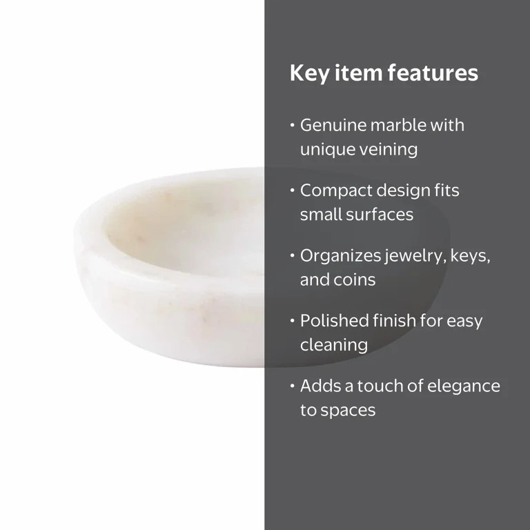 Better Homes & Gardens Marble Trinket Dish | Walmart (US)