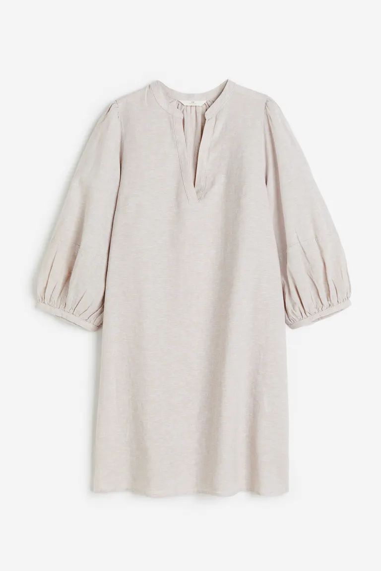 Linen-blend Tunic Dress | H&M (US + CA)