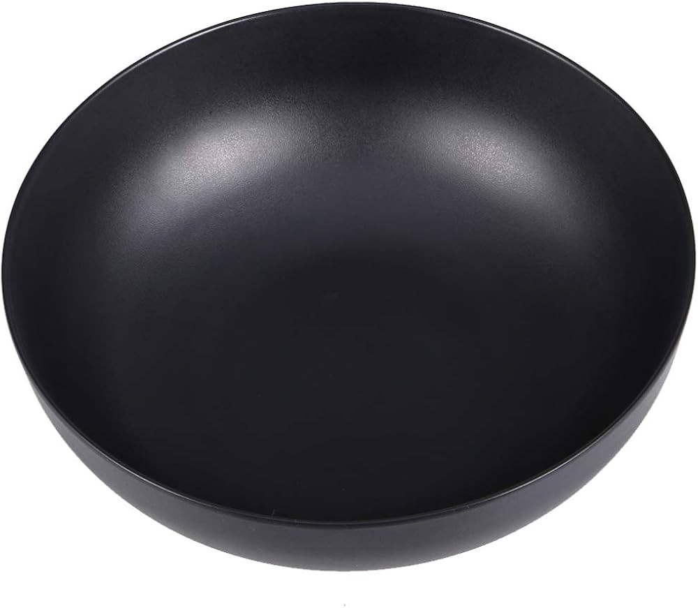 Hemoton Cereal Container Melamine Bowl Black Japanese Style Miso Soup Bowls Cereal Soup Salad Fru... | Amazon (US)