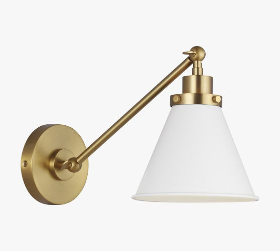 Chrissy Metal Adjustable Sconce (8") | Pottery Barn (US)