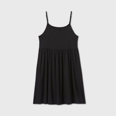 Women's Sleeveless Rib Knit Babydoll Dress - Wild Fable™ (Regular & Plus) | Target