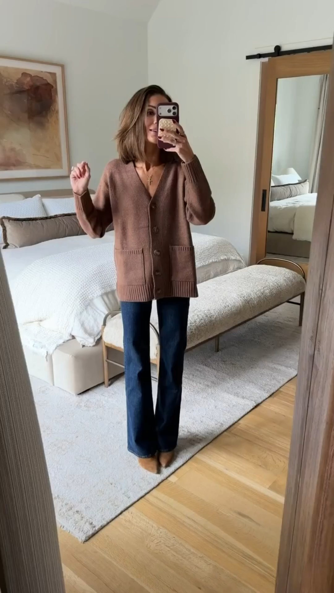 cardigan + flare jeans both on sale!  🙌🏼 use code EXTRA30 for an additional 30% off too!🥳

#LTKSaleAlert