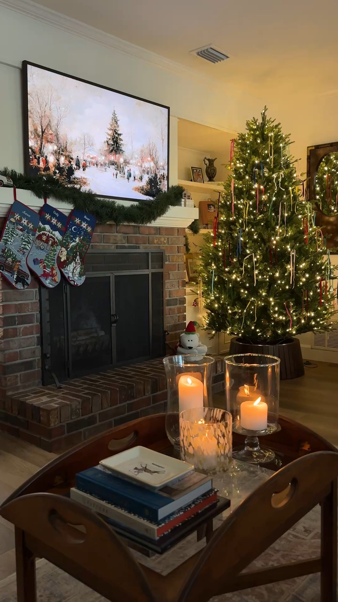 The coziest room in the house 🎄

#LTKHome #LTKHoliday