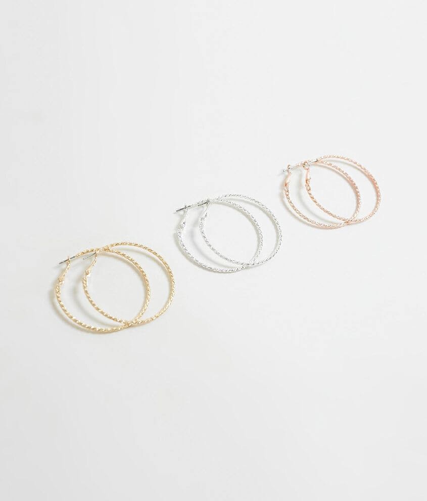 BKE Earring Set - Women's Accessories in Gold Silver Rose Gold | Buckle | Buckle