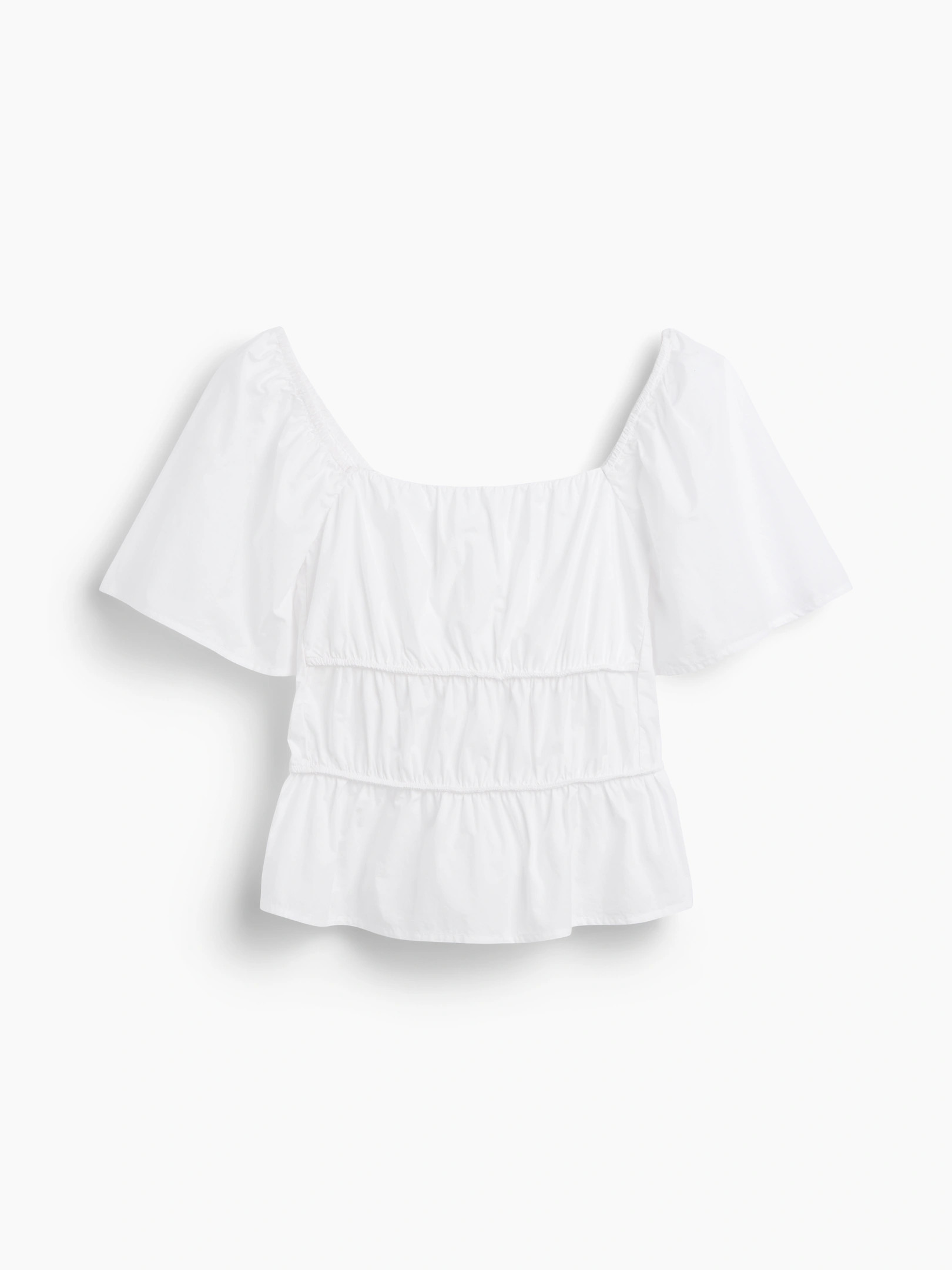 Square-Neck Peplum Top | Gap (US)