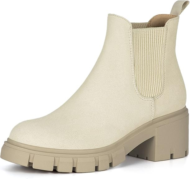 Athlefit Women's Slip on Chelsea Ankle Boots | Amazon (US)