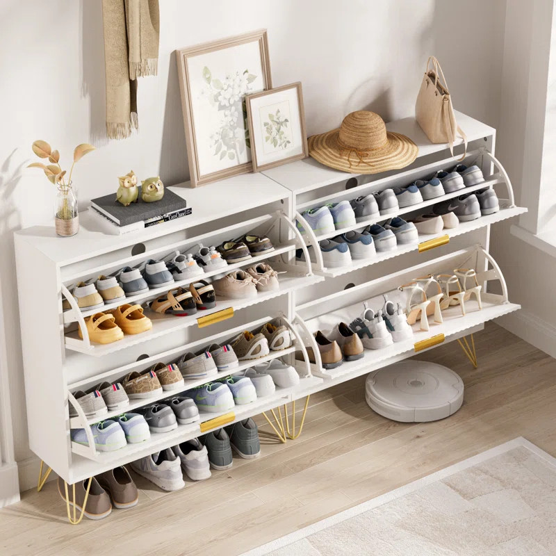 24 Pair Shoe Storage Cabinet (Set of 2) | Wayfair North America