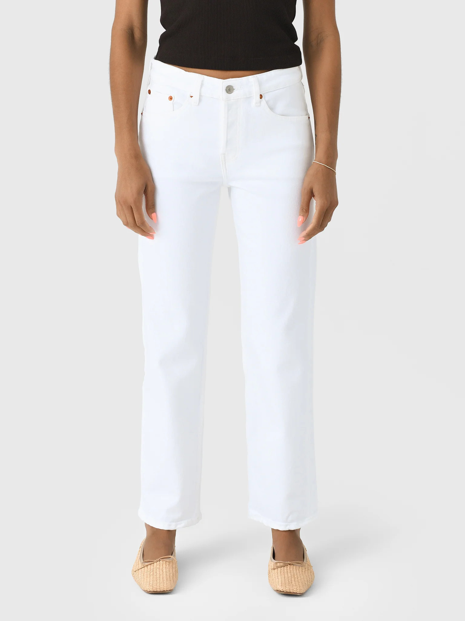 RE/DONE
                      
                     Women's Slim Straight Crop Jean | Saint Bernard