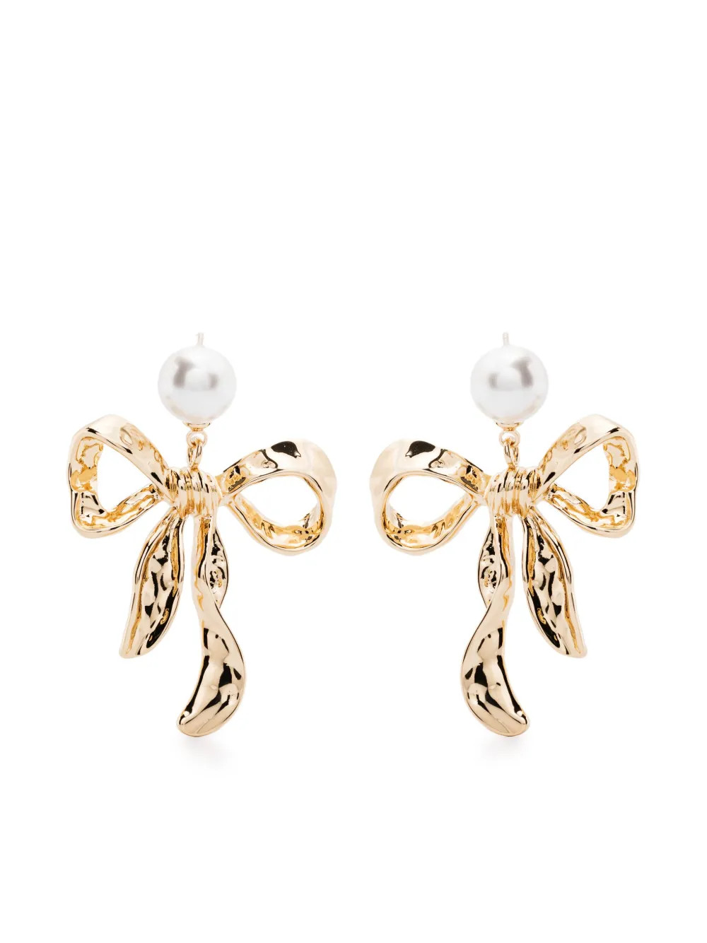 Self-Portrait Ohrringe Mit Schleife | Gold | FARFETCH DE | Farfetch Global