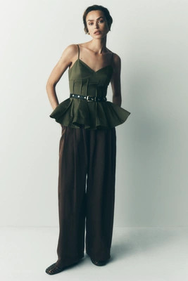 Maeve Pleated Trousers | Anthropologie (US)