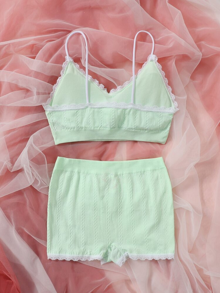 Lace Trim Lingerie Set | SHEIN