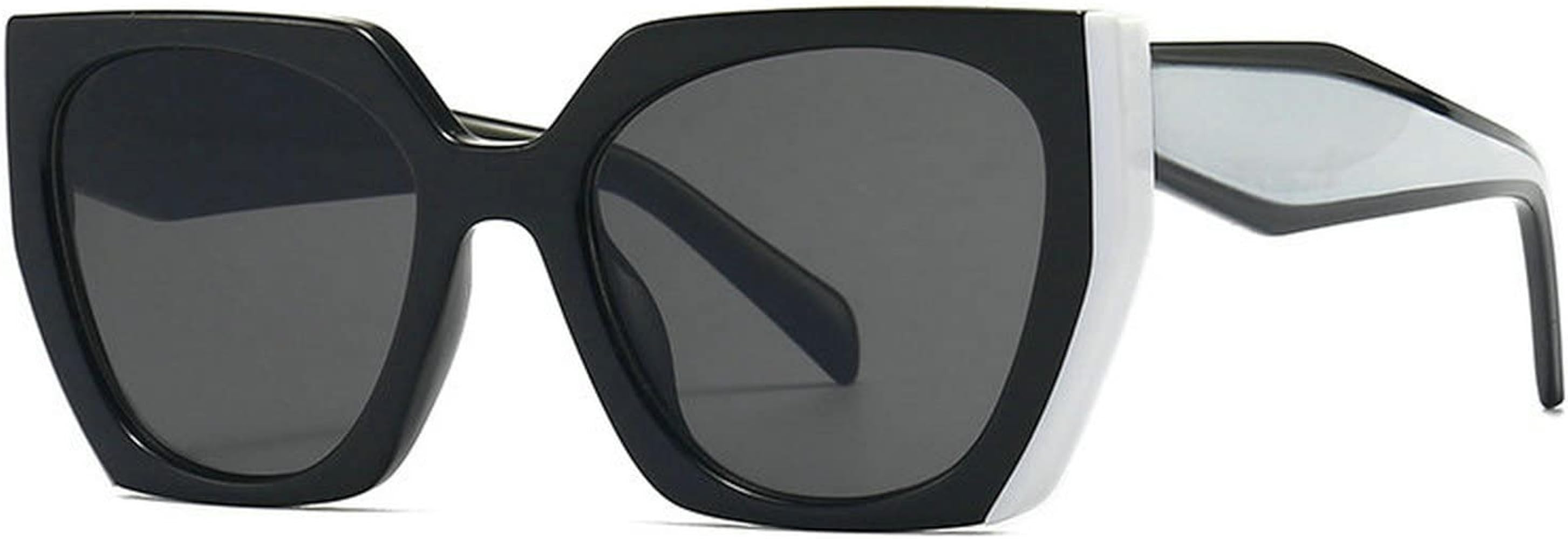 COTIA Retro Irregular Square Sunglasses Women Men 2022 Polygonal Big Frame Sun Glasses for Ladies... | Amazon (US)