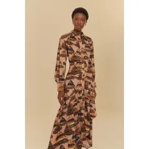 Vestido Chemise Estampado Shuhu | Farm Rio (BR)