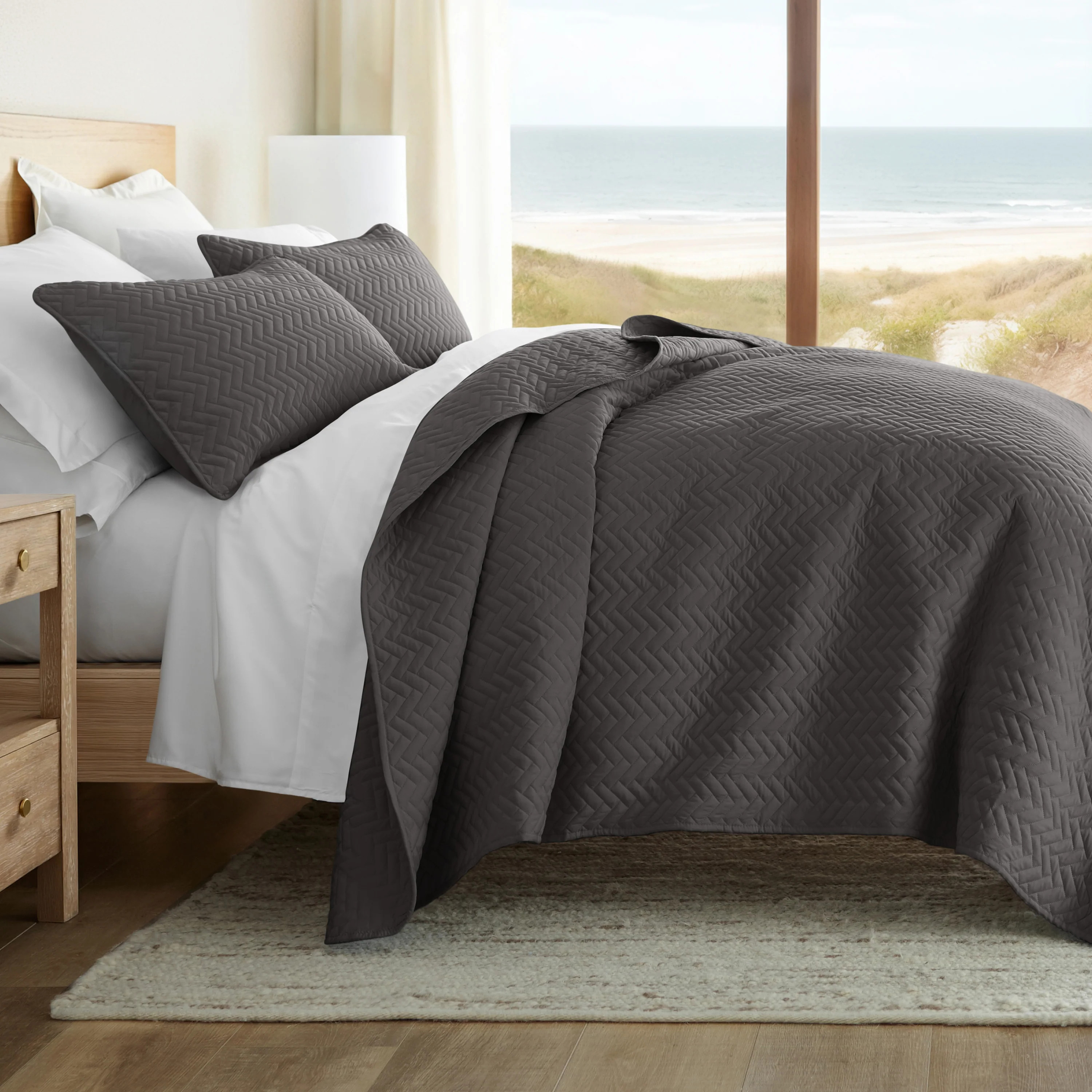 3-Piece Herring Quilted Coverlet Set - Linens and Hutch | Linens and Hutch