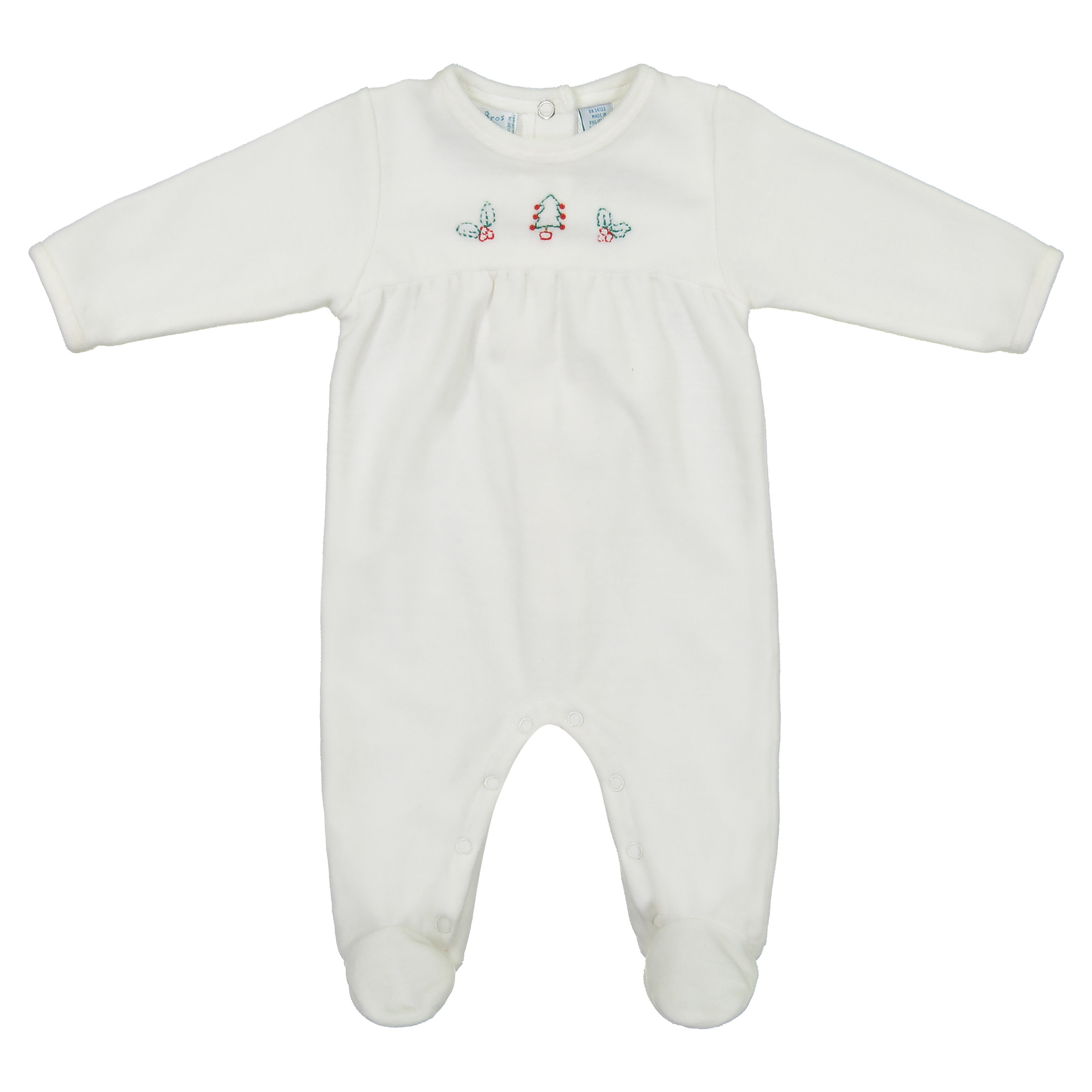 Velour Holiday Tree Romper | Feltman Brothers