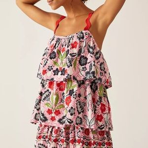 Anthropologie x Maeve Tiered Printed Mini Dress sz XL | Poshmark