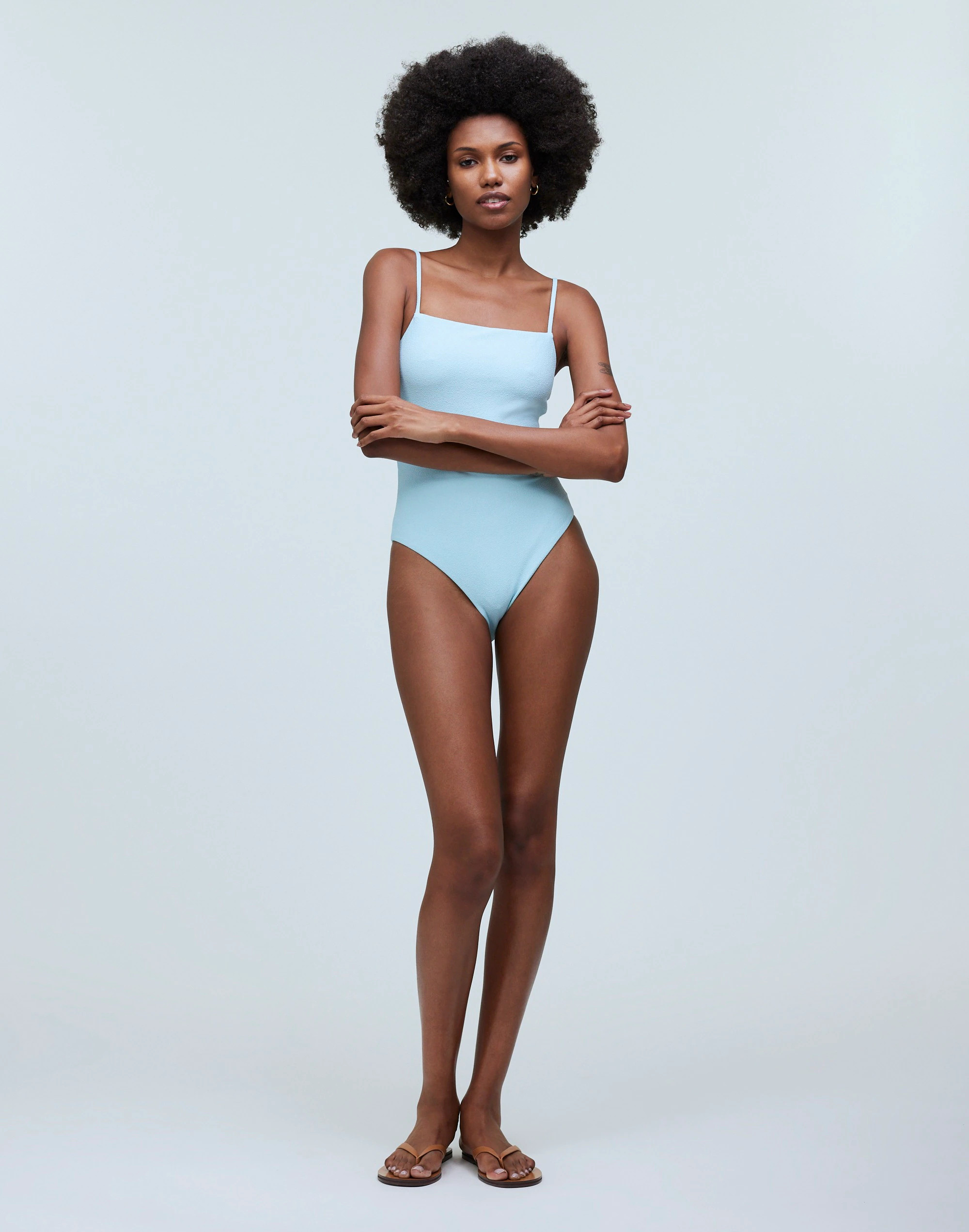 Square-Neck One-Piece Swimsuit | Madewell