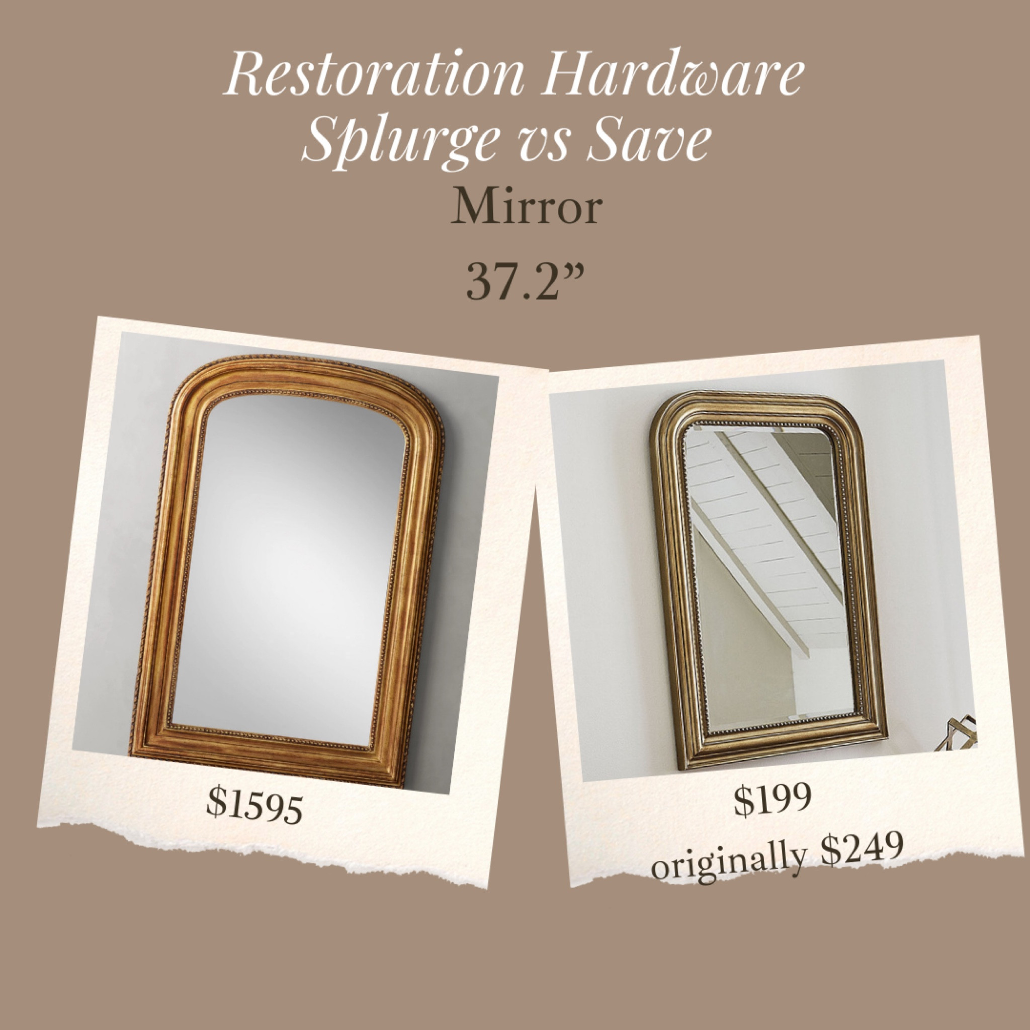 This highly rated mirror is $50 off right now & reminds me so much of restoration hardware but about a tenth of the price 😬! It’s also 1.5” bigger! 

#LTKsalealert #LTKhome