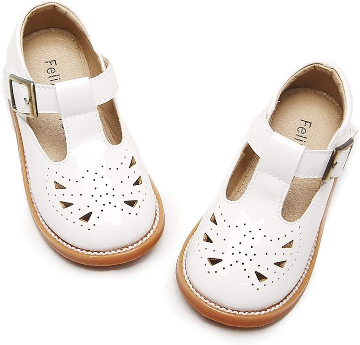 Felix & Flora Toddler Little Girl Mary Jane Dress Shoes - Ballet Flats for Easter Flower Girl Par... | Amazon (US)
