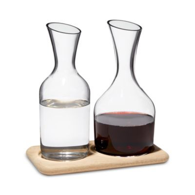 Wine Water and Carafe Set with Oak Base | Bloomingdale's (US)