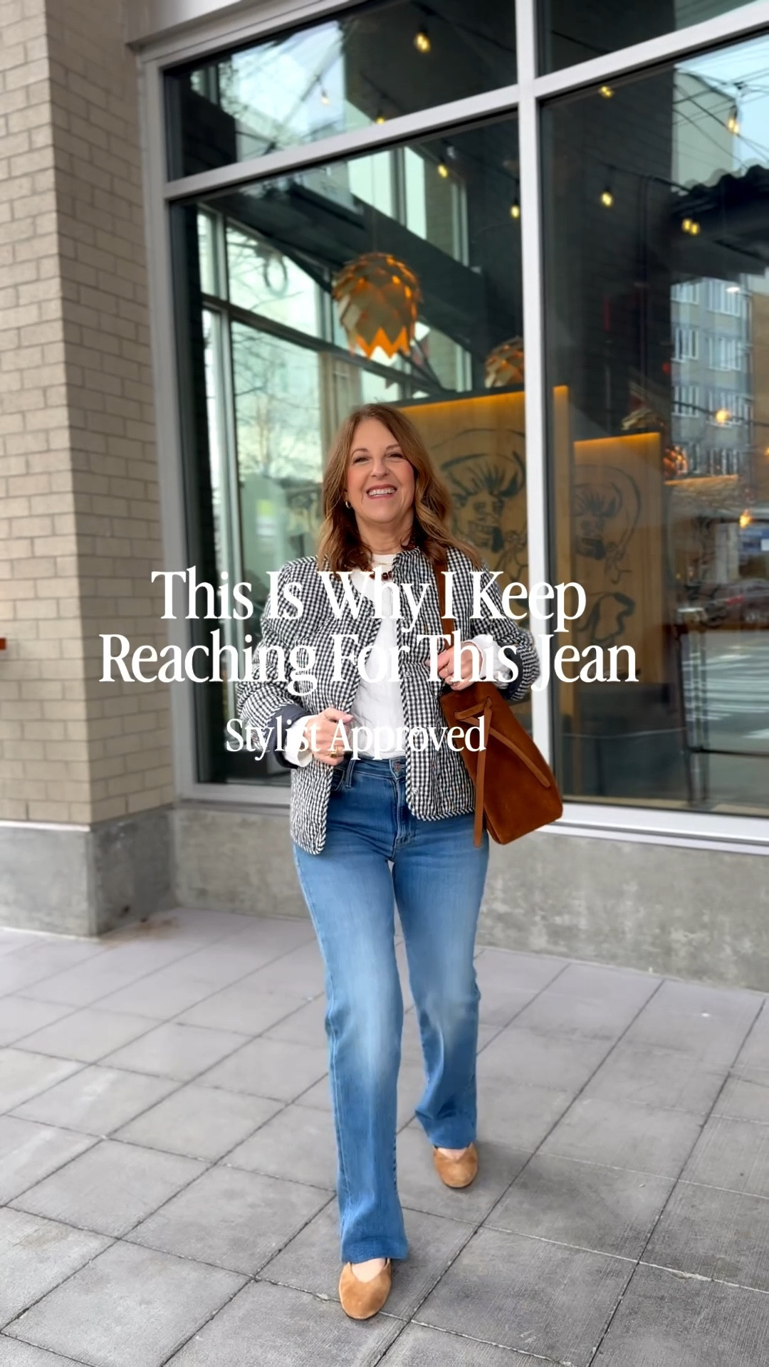 This is why I keep reaching for these jeans. 
It's flattering, so comfortable, and easy to dress up or down.  It's also available in regular and petite sizes, with various inseams.

I'm also wearing the cutest Barbour coat for spring.  


Jeans run big; if between sizes, size down.  
Coat runs tts.  I'm wearing a BARBOUR size 4. 

#LTKOver40 #LTKPetite #LTKootd