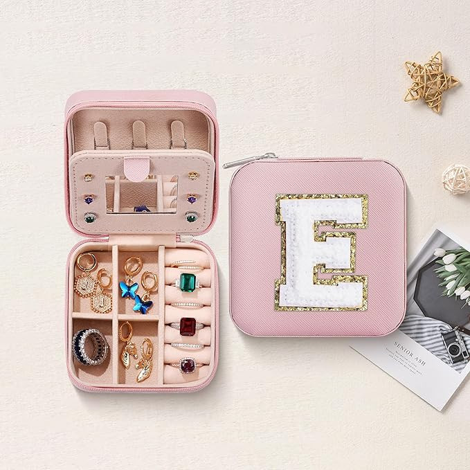 Initial Jewelry Boxes for Women Birthday Gifts for Women Cute Organizers and Storage for Earring ... | Amazon (US)